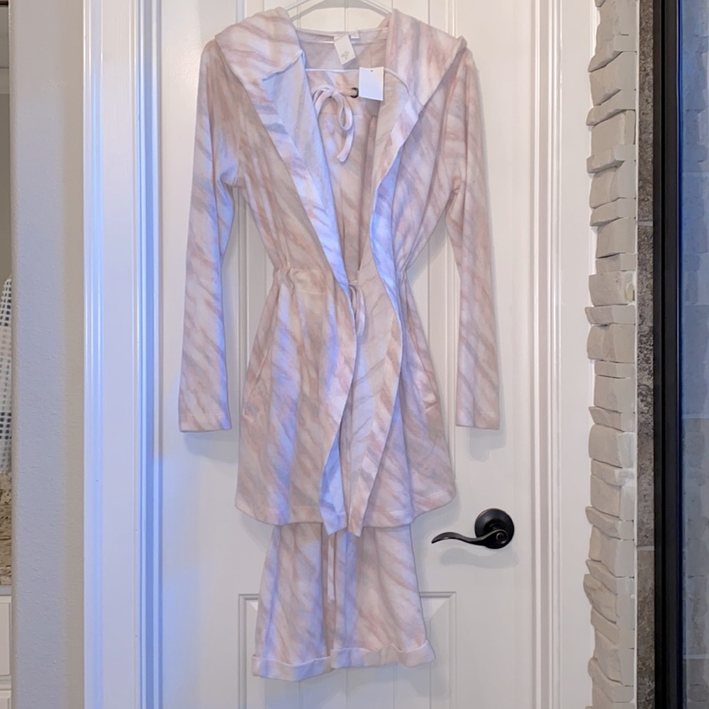 Matching Robe & Pants Pajama Set